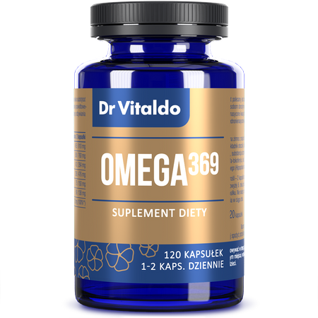 Dr Vitaldo Omega 3-6-9, Kwasy omega 369, 120 kaps.