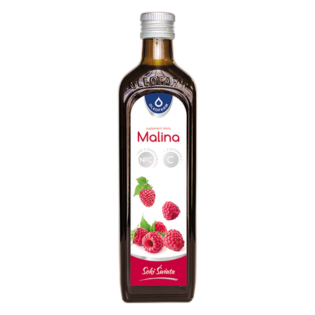 Malina, sok z malin z witaminą C, 490 ml